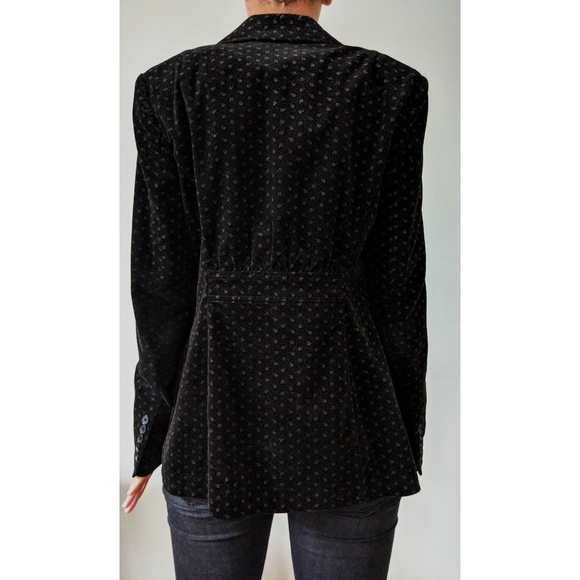 Black Velvet Blazer - Picture 2 of 3